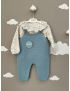 Baby Knit Overalls With S