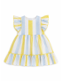 Striped Dress with Two Fl