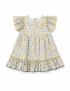 Flower Fabric Dress With 