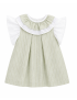 Vestido Riscas Verde Past