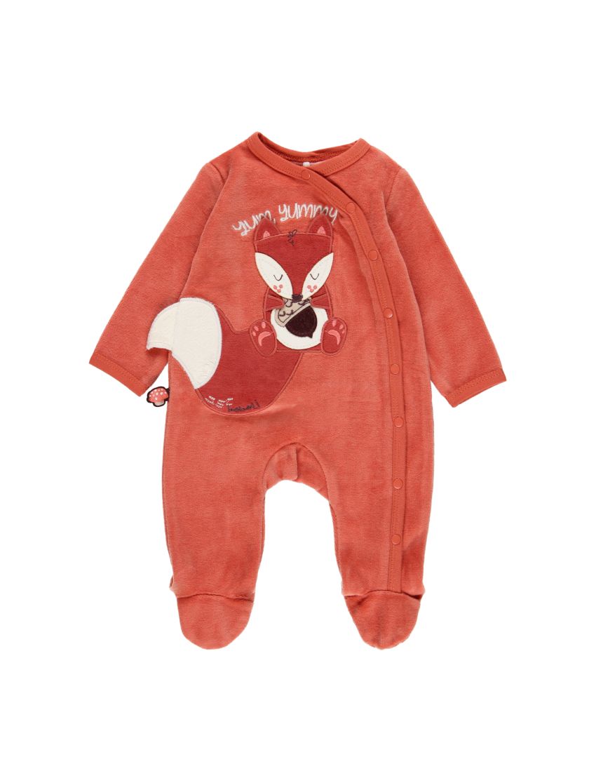Babygrow veludo do bébé -