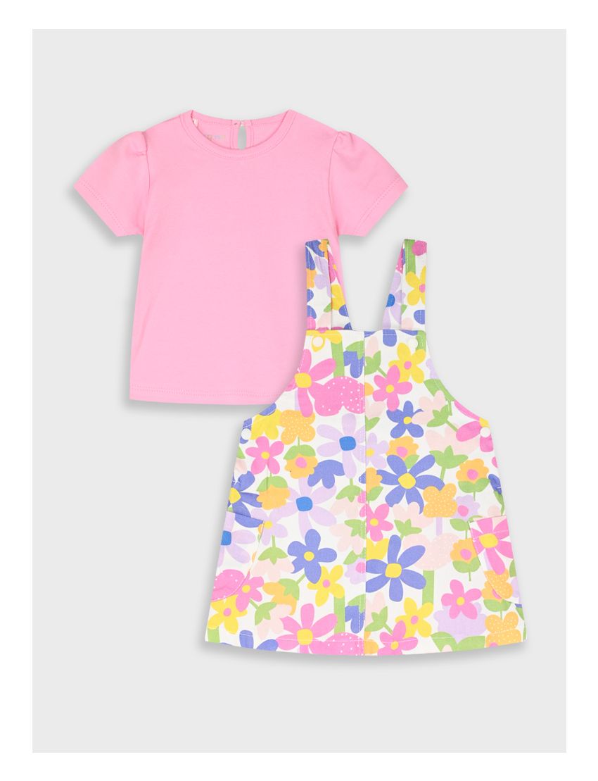 Conjunto Jardineira Flora