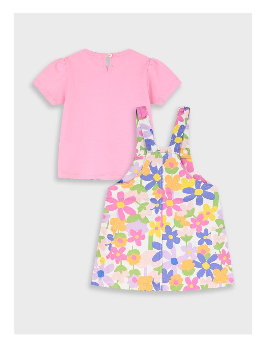 Conjunto Jardineira Flora