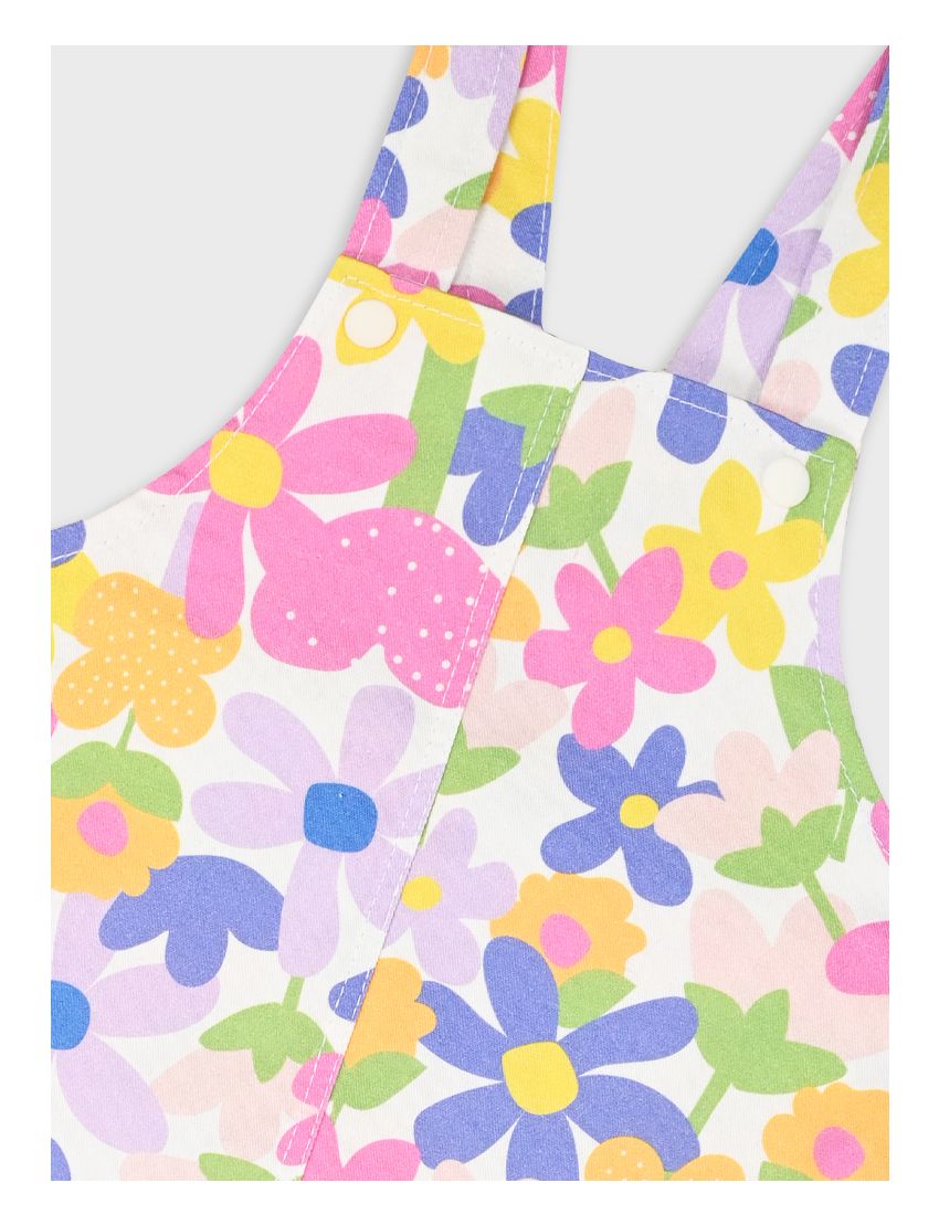 Conjunto Jardineira Flora