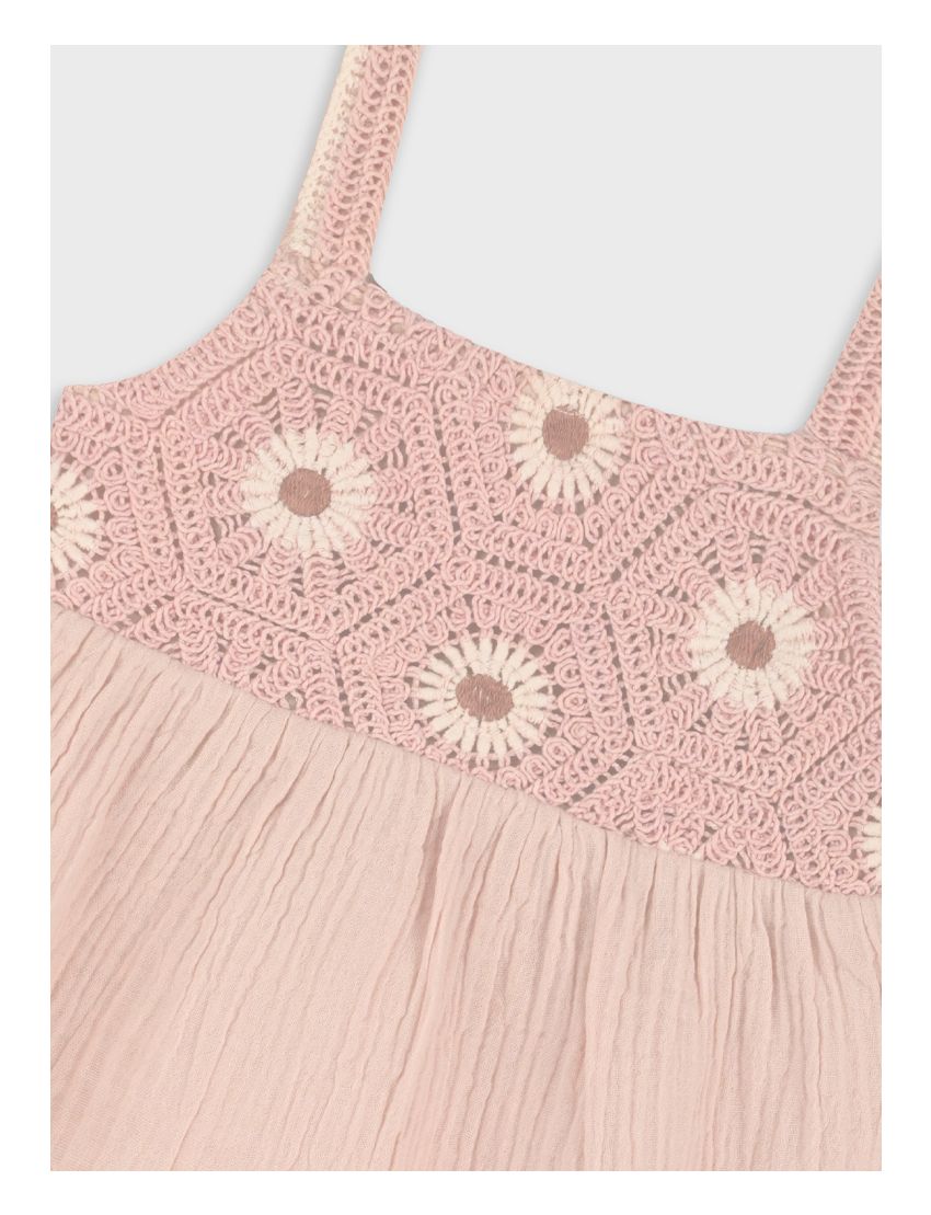 Conjunto Bege Crochê