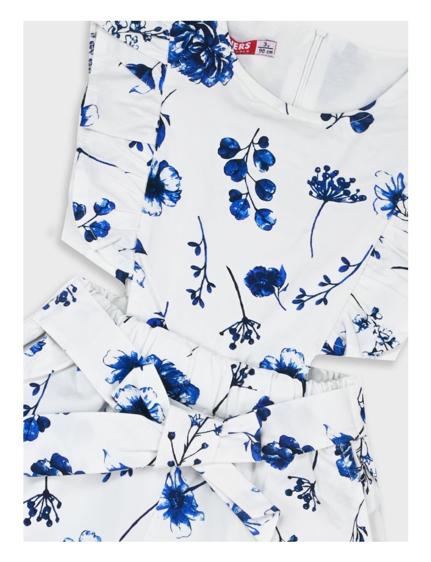 Macacão Branco Floral