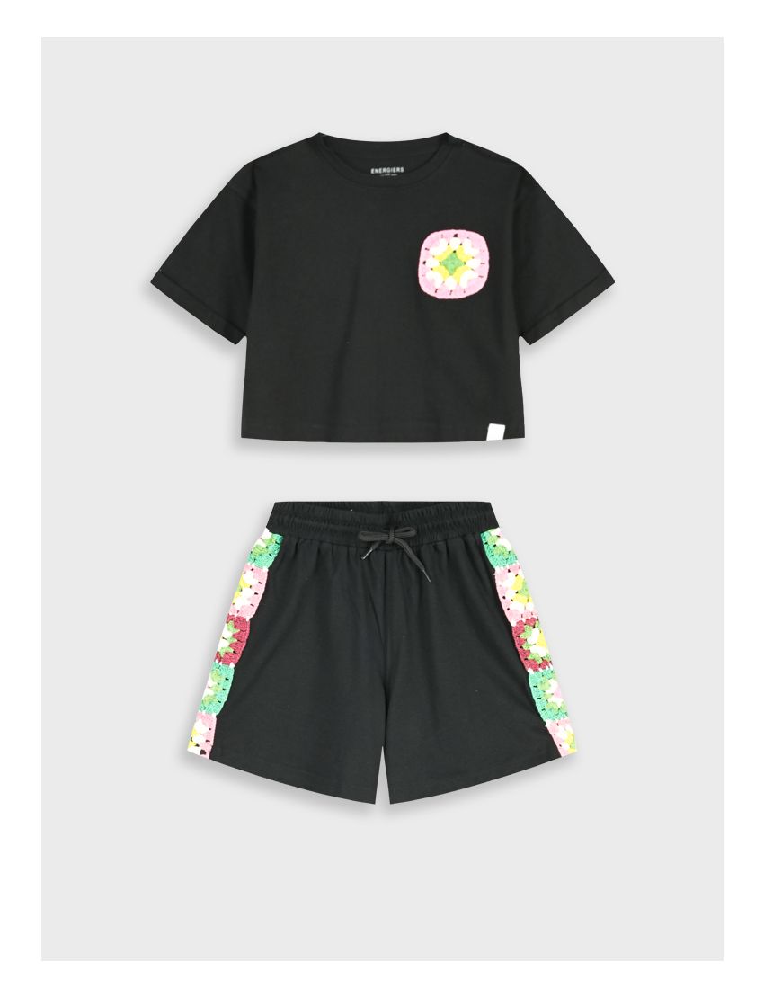 Conjunto Preto Crohê