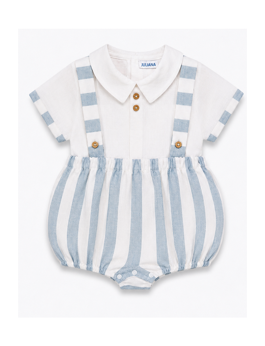 PETO RAYADO CAMISA BLANCO