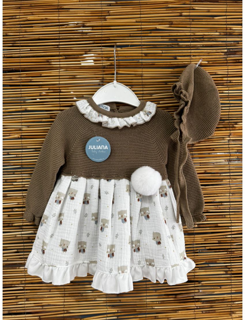 Vestido Owls em malha