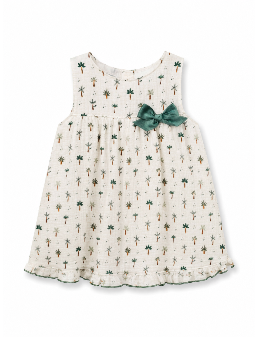Palm Tree Fabric Dress