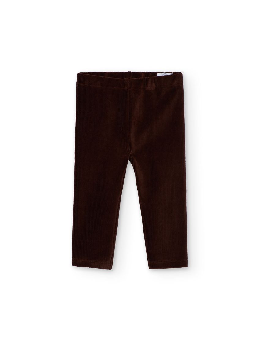 Legging Veludo Castanho