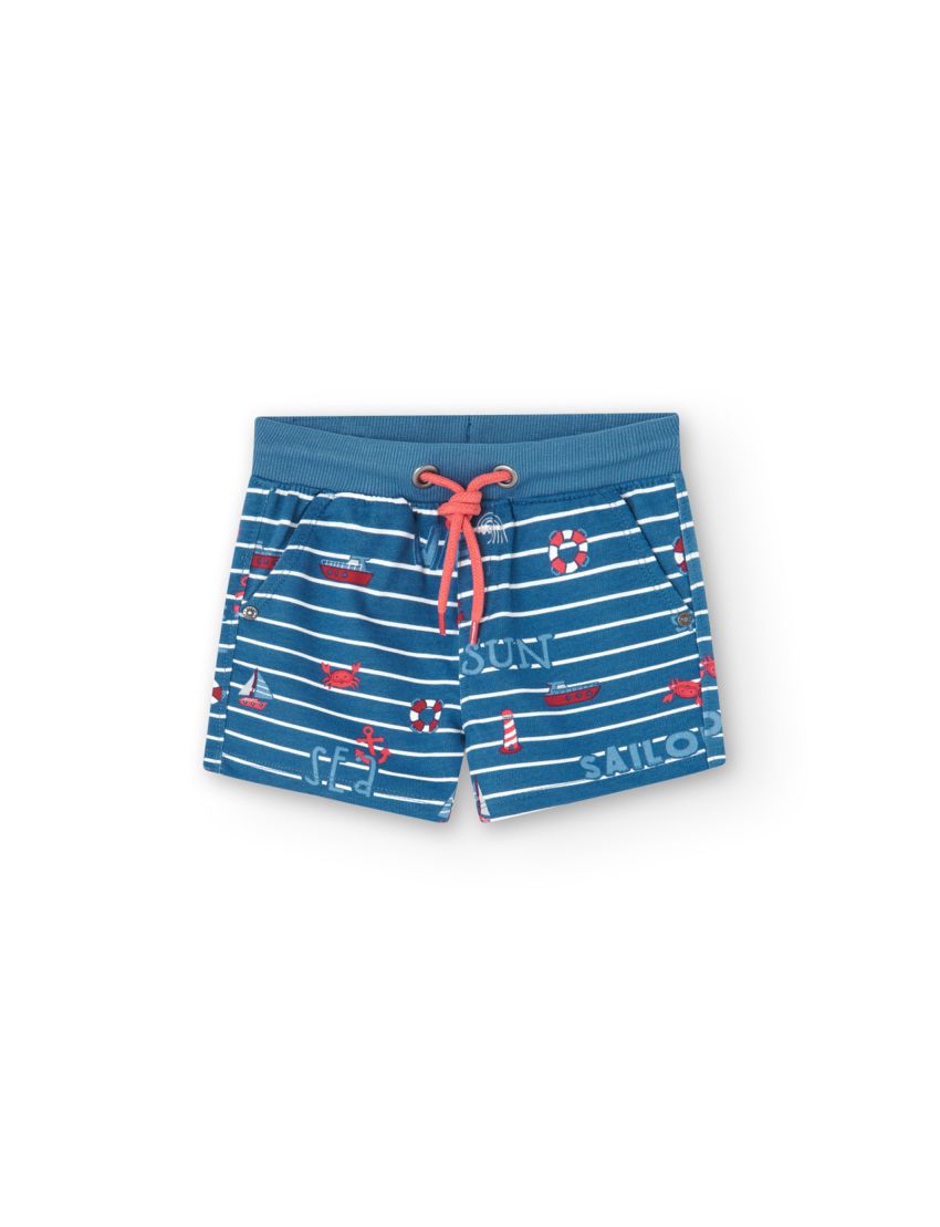 Bermuda felpa para o bebé