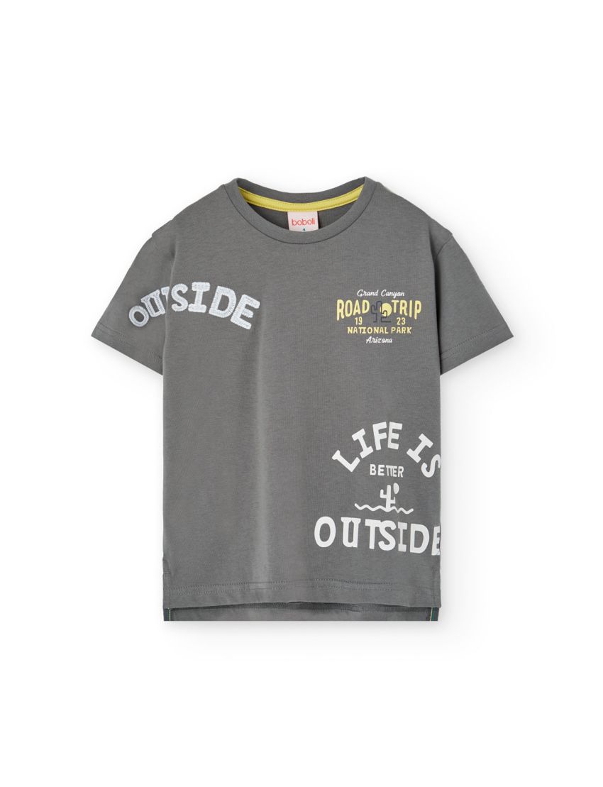 Camiseta malha para menin