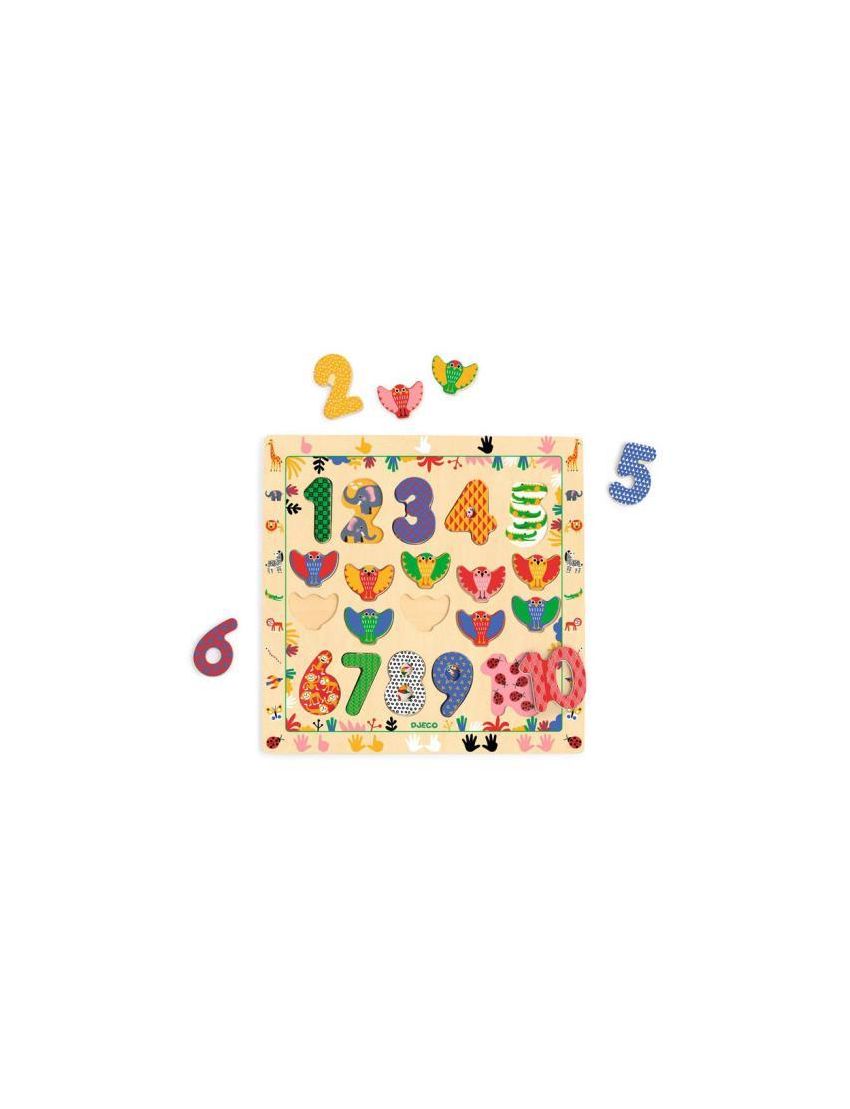 Puzzle Números e Pássaros