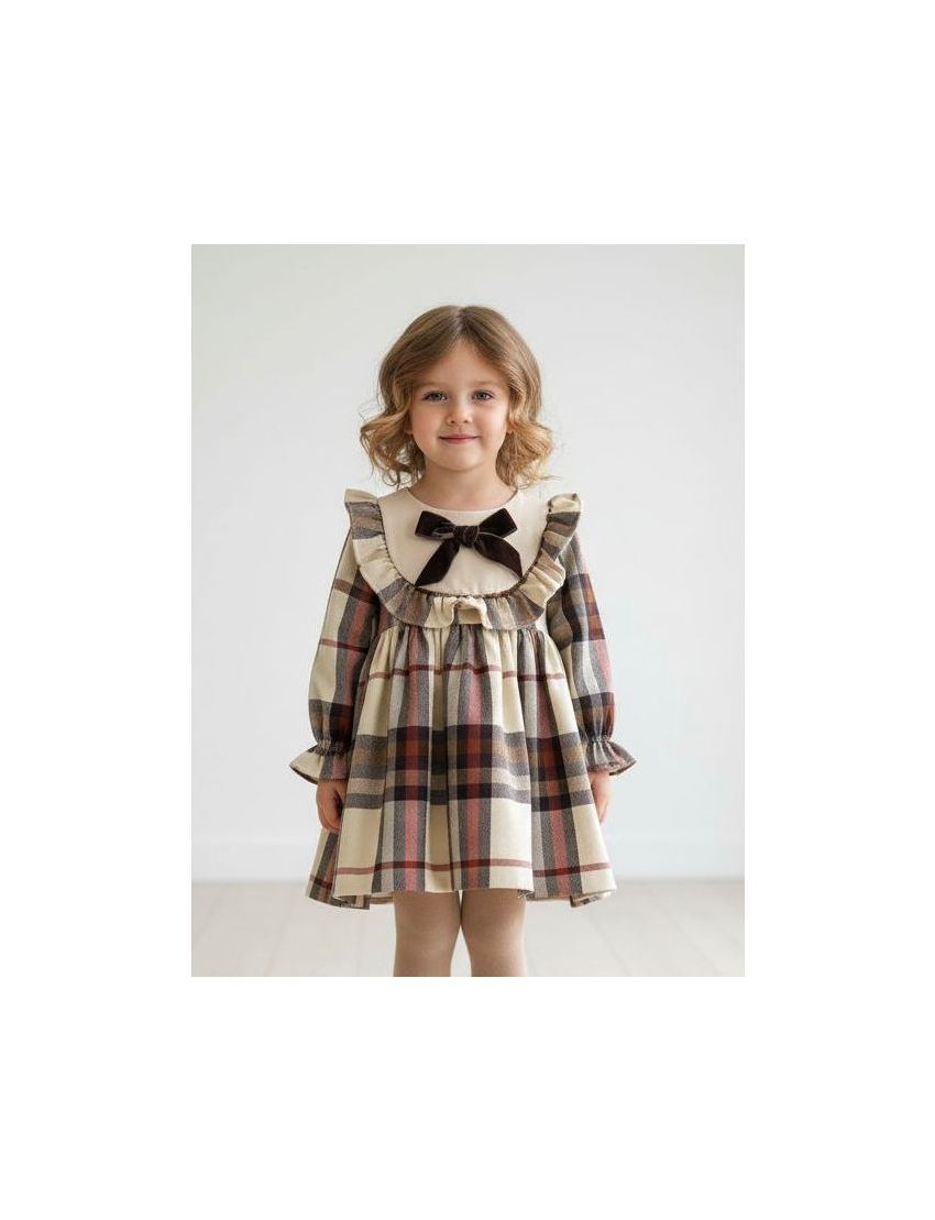 Vestido Xadrez Terracota