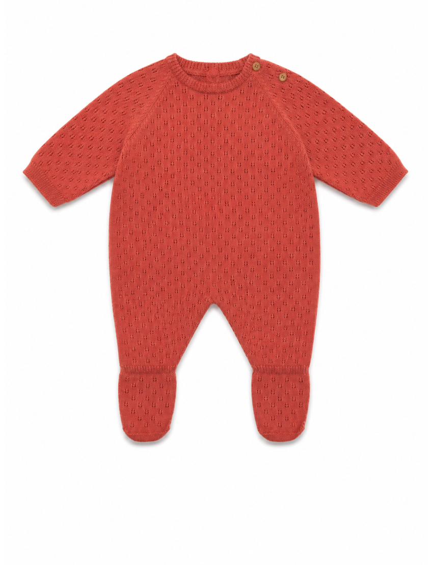Babygrow tricotado em alg